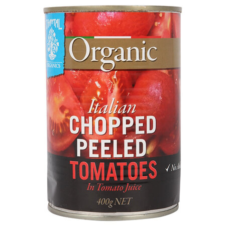Chantal Organics Organic Tomatoes Italian Chopped Peeled 400g