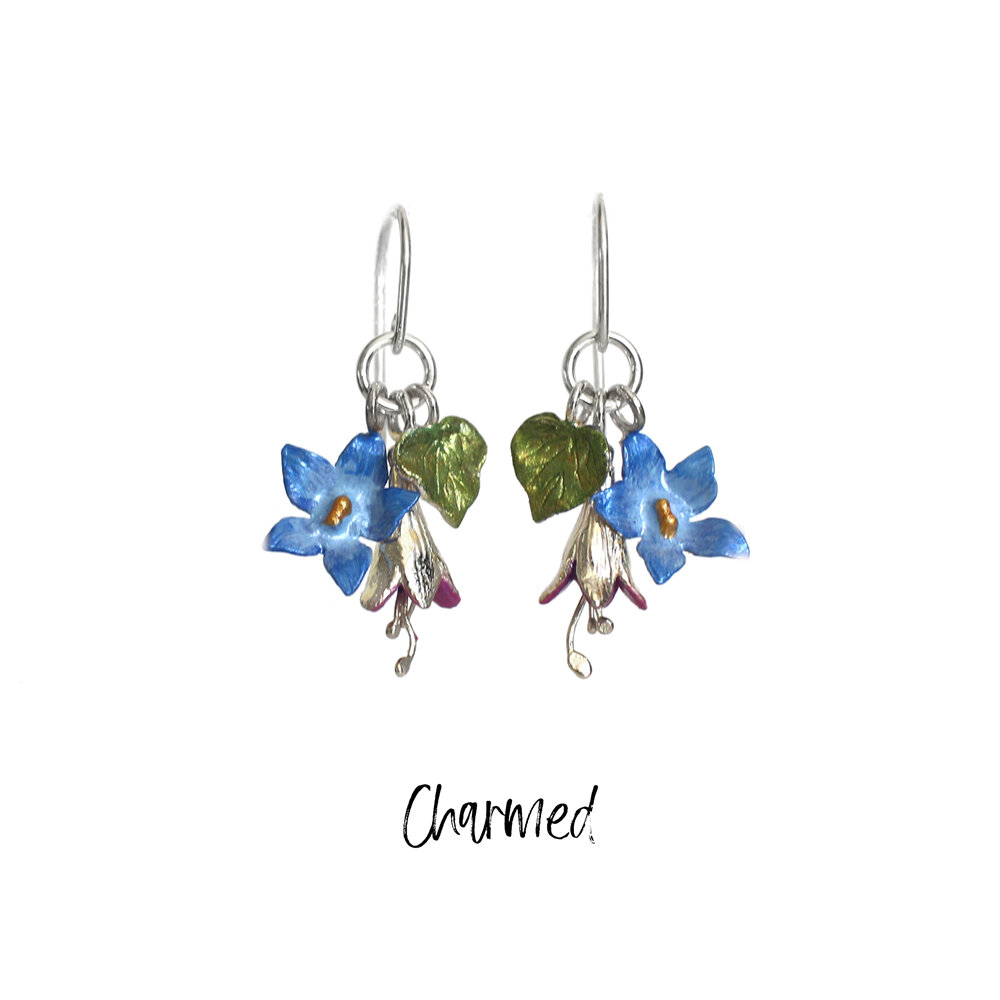 charmed collection charms flowers leaves cluster bouquet posey posy lilygriffin