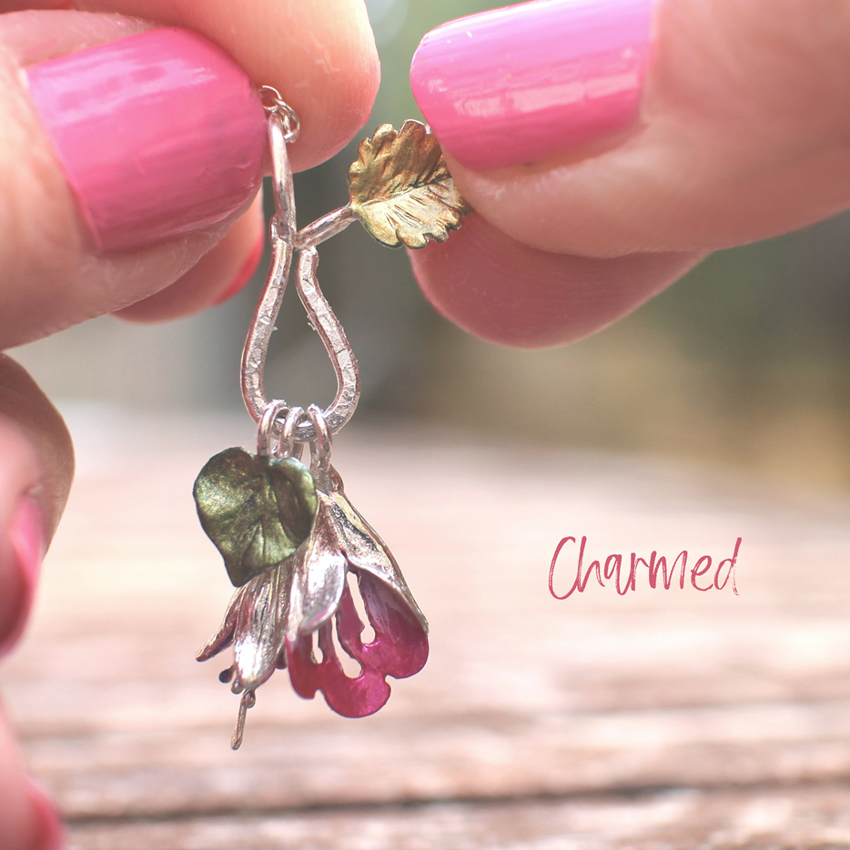 charmed collection charms flowers leaves custom create personalise lilygriffin