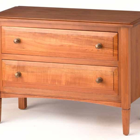 Charters Bedside Cabinet Two Drawer Long