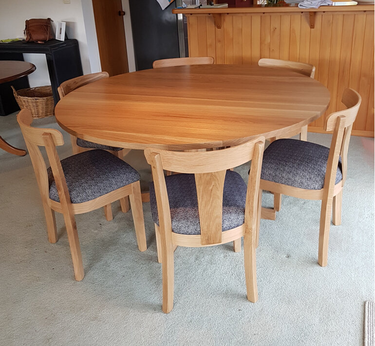 Charters Pedestal Dining Table Round Oak Designed and Made To Order New Zealand