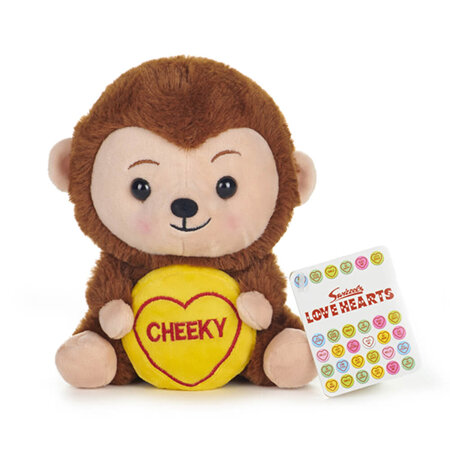 Cheeky Monkey - Swizzels Love Hearts Plush