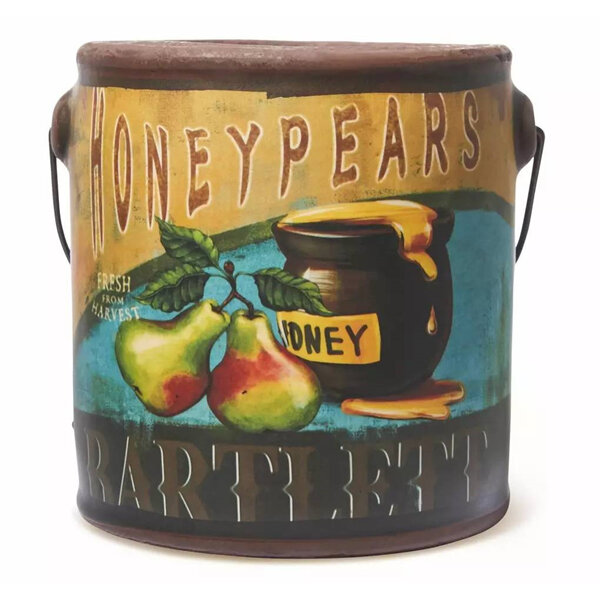 Cheerful Candle Honey Pear Cider Ceramic Paint Can 6oz 170g