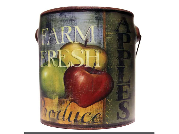 Cheerful Candle juicy apples Ceramic Paint Can 6oz 170g