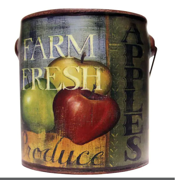 Cheerful Candle juicy apples Ceramic Paint Can 6oz 170g