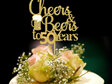 cheers and beers to any age cake topper