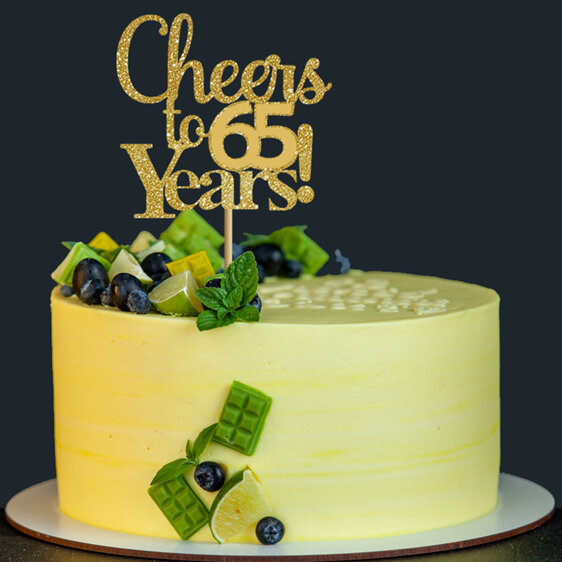 Cheers to any age Cake Topper