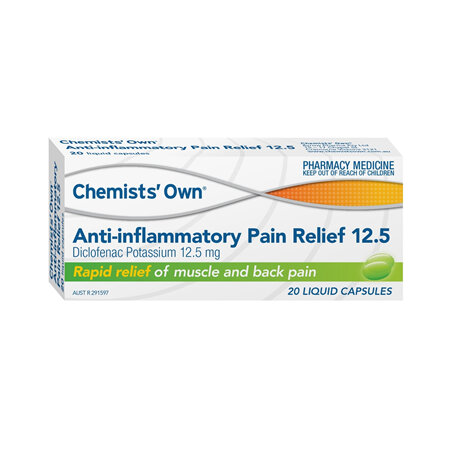 CHEMIST OWN ANTI INFLAMITORY PAIN RELIEF 12.5MG 20