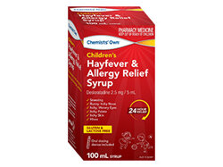 Chemist Own Children's Hayfever & Allergy Syrup 100ml