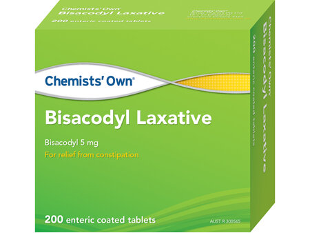 Chemists' Own Bisacodyl Laxative 200 tabs