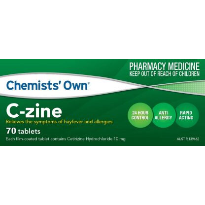 CHEMISTS OWN C-ZINE 10MG 70 TABLETS