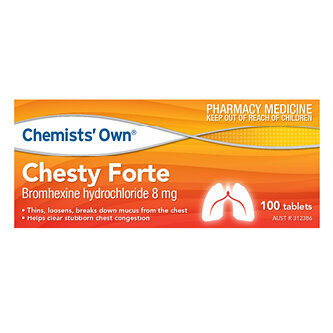 CHEMIST's OWN CHESTY FORTE 8MG 100 TABLETS