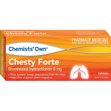Chemists' Own Chesty Forte Tablets, 100 Pack