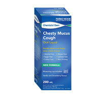 CHEMISTS' OWN CHESTY MUCUS COUGH 200ML