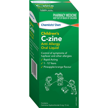 Chemists' Own Children's C-Zine Anti Allergy Oral Liquid 200mL