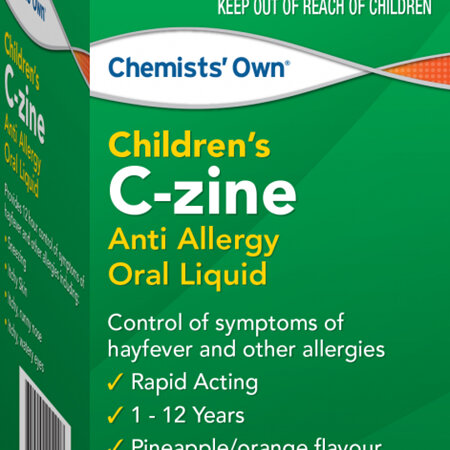 Chemists' Own Children's C-Zine Anti Allergy Oral Liquid 100mL