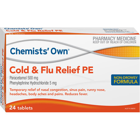 CHEMIST's OWN COLD & FLU DAY PE 24 TABLETS