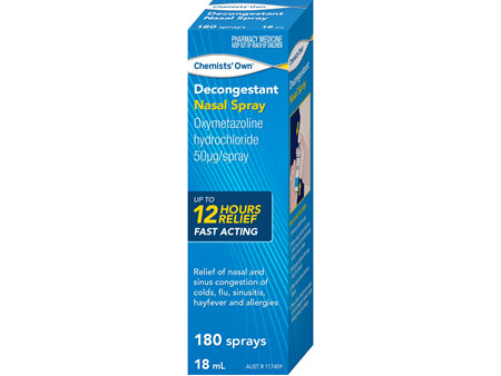 Chemists' Own Decongestant Nasal Spray 18mL