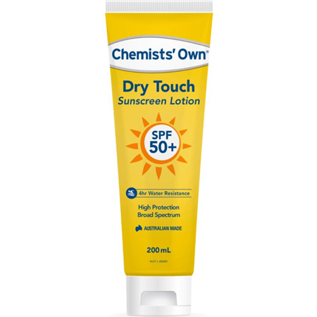 CHEMISTS' OWN DRY TOUCH SUNSCREEN SPF50+ 200ML