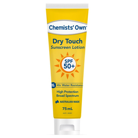 CHEMISTS' OWN DRY TOUCH SUNSCREEN SPF50+ 75ML