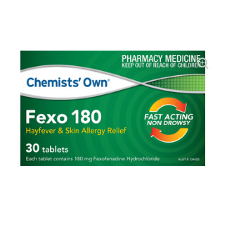 CHEMISTS' OWN FEXO TABLETS 180MG 30 TABLETS