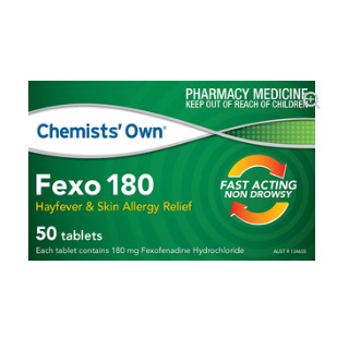 CHEMISTS' OWN FEXO TABLETS 180MG 50 TABLETS