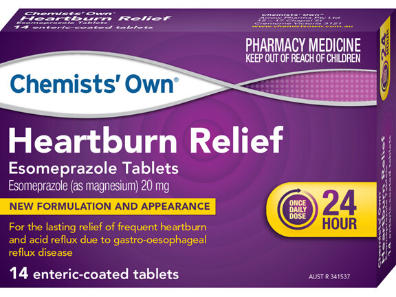 Chemists' Own Heartburn Relief Esomeprazole 20mg 14 tabs