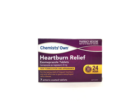 Chemists' Own Heartburn Relief Esomeprazole 20mg 7 Tablets