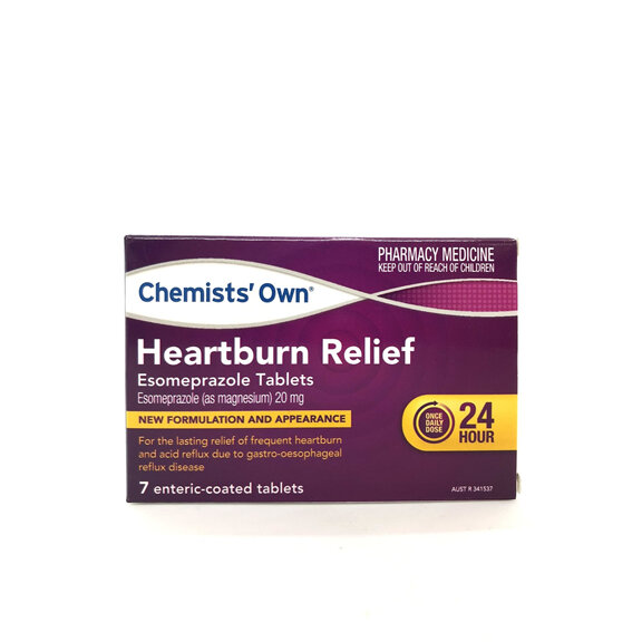 Chemists' Own Heartburn Relief Esomeprazole 20mg 7 Tablets