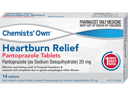 Chemists' Own Heartburn Relief Pantoprazole 20mg 14 tabs