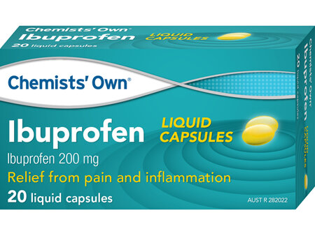 Chemists' Own Ibuprofen Liquid Capsules 20s
