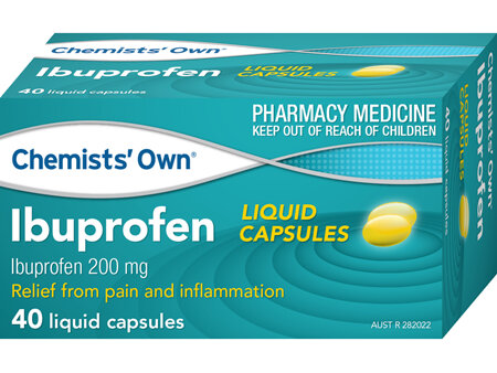Chemists' Own Ibuprofen Liquid Capsules 40s