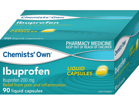 Chemists' Own Ibuprofen Liquid Capsules 90s