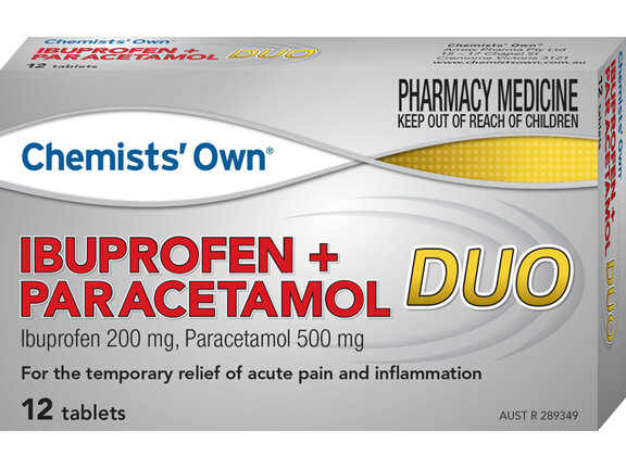 Chemists' Own Ibuprofen + Paracetamol Duo 12 tabs