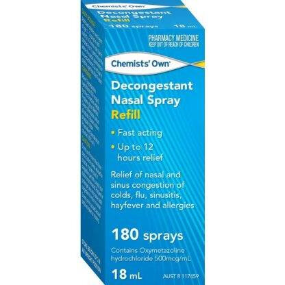 CHEMISTS OWN NASAL REFILL SPRY 18M
