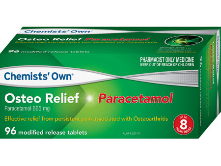 Chemists' Own Osteo Relief Paracetamol 665mg 96 tabs