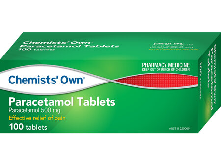 Chemists' Own Paracetamol 100 tabs