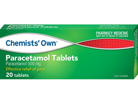 Chemists' Own Paracetamol 20 tabs