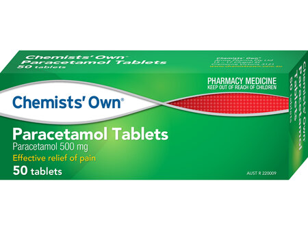 Chemists' Own Paracetamol 50 tabs