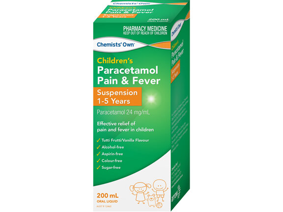 Chemists' Own Paracetamol Suspension 1-5 Years 200mL