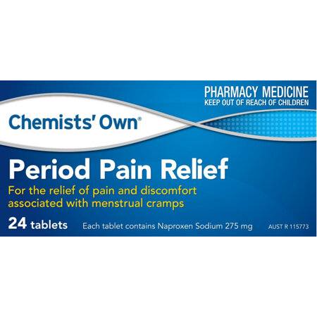 Chemists' Own Period Pain Relief 275mg Tablets 24 Pack