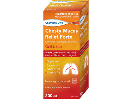 Chemists's Own Chesty Mucus Relief Forte 200mL