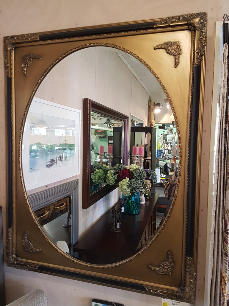 Chevalier Mirror Oval Mirror Antique Gold Frame New Zealand