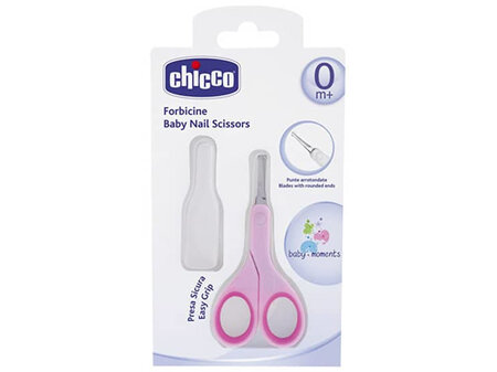 CHICCO  Baby Nail Scissors - Pink