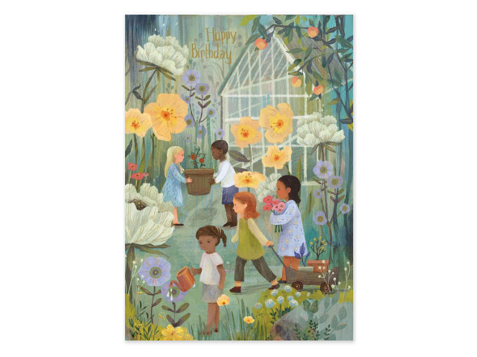 Children's Garden Party Birthday Card | Roger la Borde
