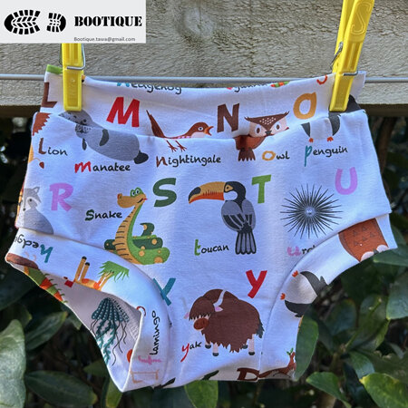 Childrens Underwear – Alphabet Animals - Size 5