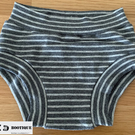 Childrens Underwear - Grey Stripe - Size 2