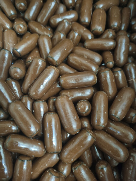 Chocolate licorice bullets - 500 gm bag