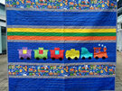 Choo Choo Train Strippy Quilt Kit