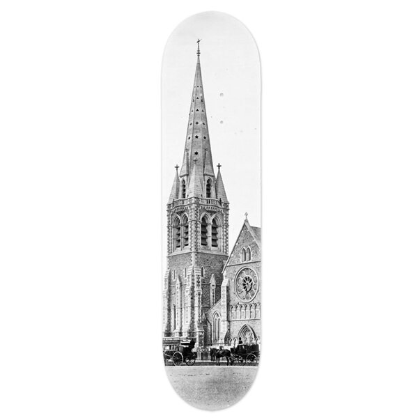 Christchurch Cathedral Skateboard Deck Art